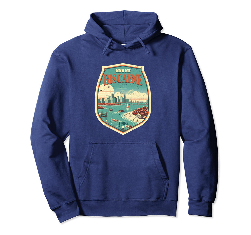 Biscayne National Park Badge Shape Hoodie - Unique Graphic Men Women - T-Shirt, Sweatshirt, Hoodie