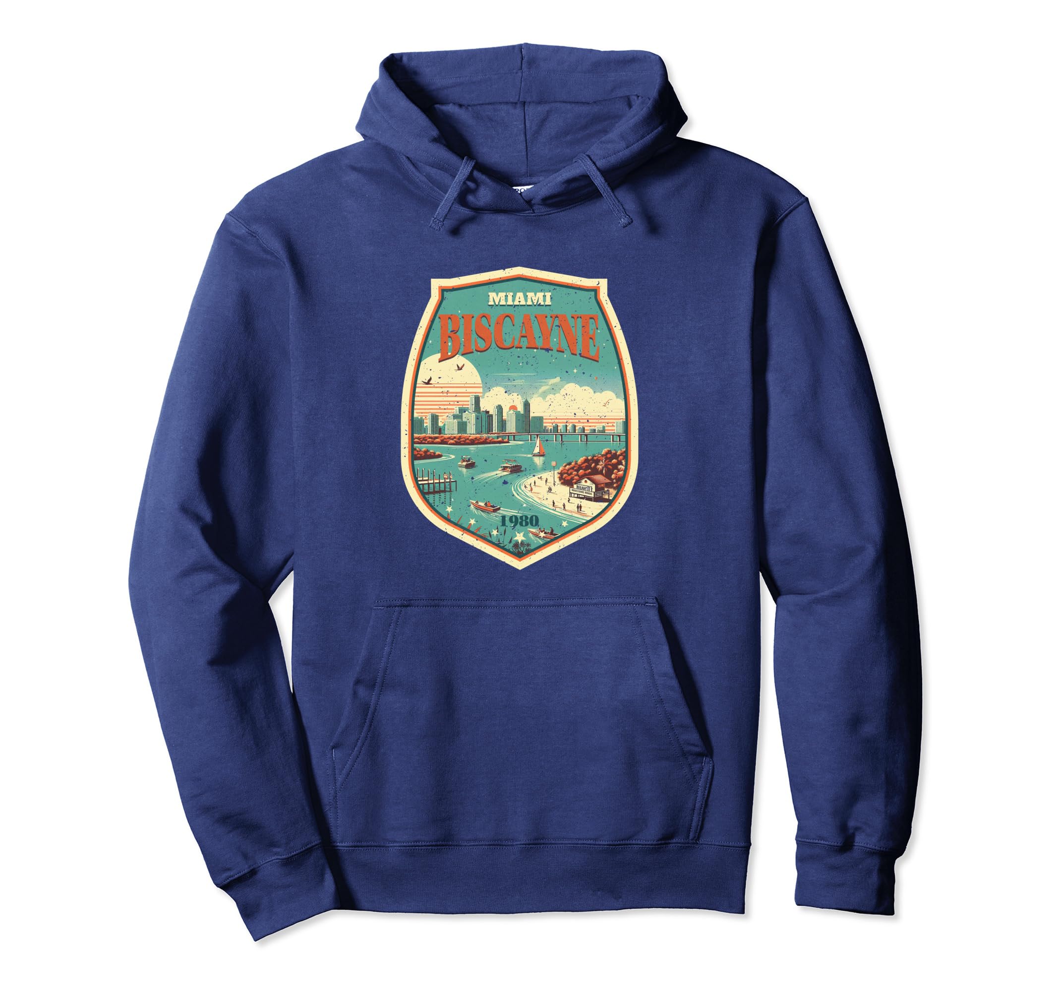 Biscayne National Park Badge Shape Hoodie - Unique Graphic Men Women - T-Shirt, Sweatshirt, Hoodie