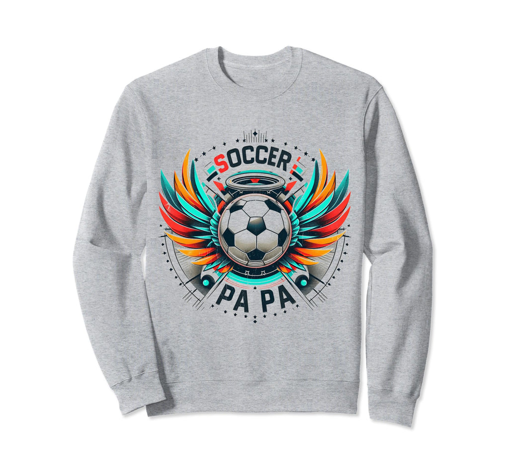 Soccer Papa Family Matching Dad Sweatshirt - Aesthetic Graphic Men Women - T-Shirt, Sweatshirt, Hoodie