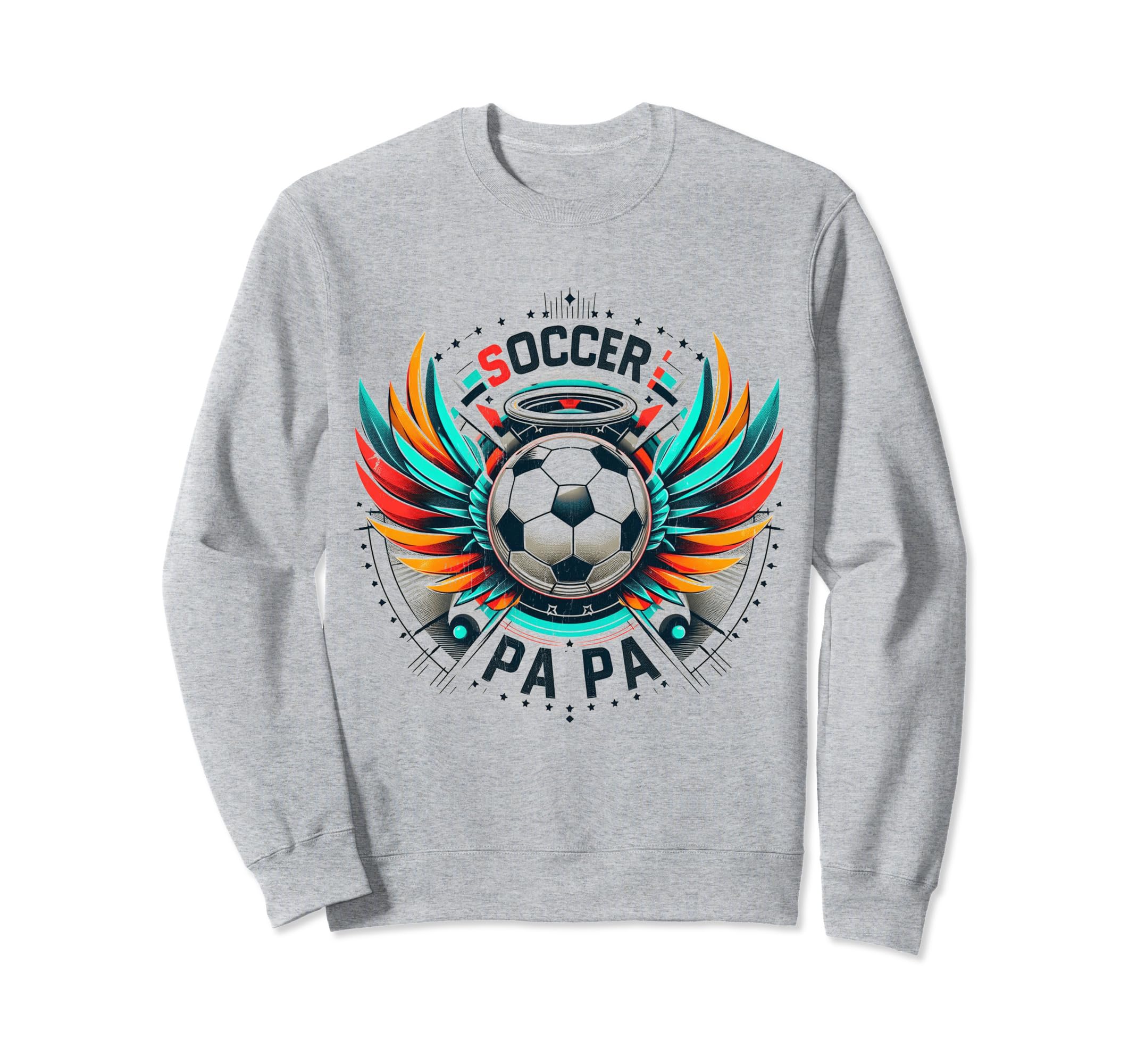 Soccer Papa Family Matching Dad Sweatshirt - Aesthetic Graphic Men Women - T-Shirt, Sweatshirt, Hoodie