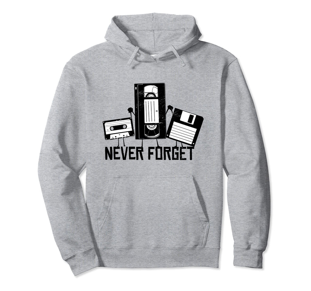 Funny Cassette Vhs Tape Floppy Disc Hoodie - Aesthetic Graphic for Adults - T-Shirt, Sweatshirt, Hoodie