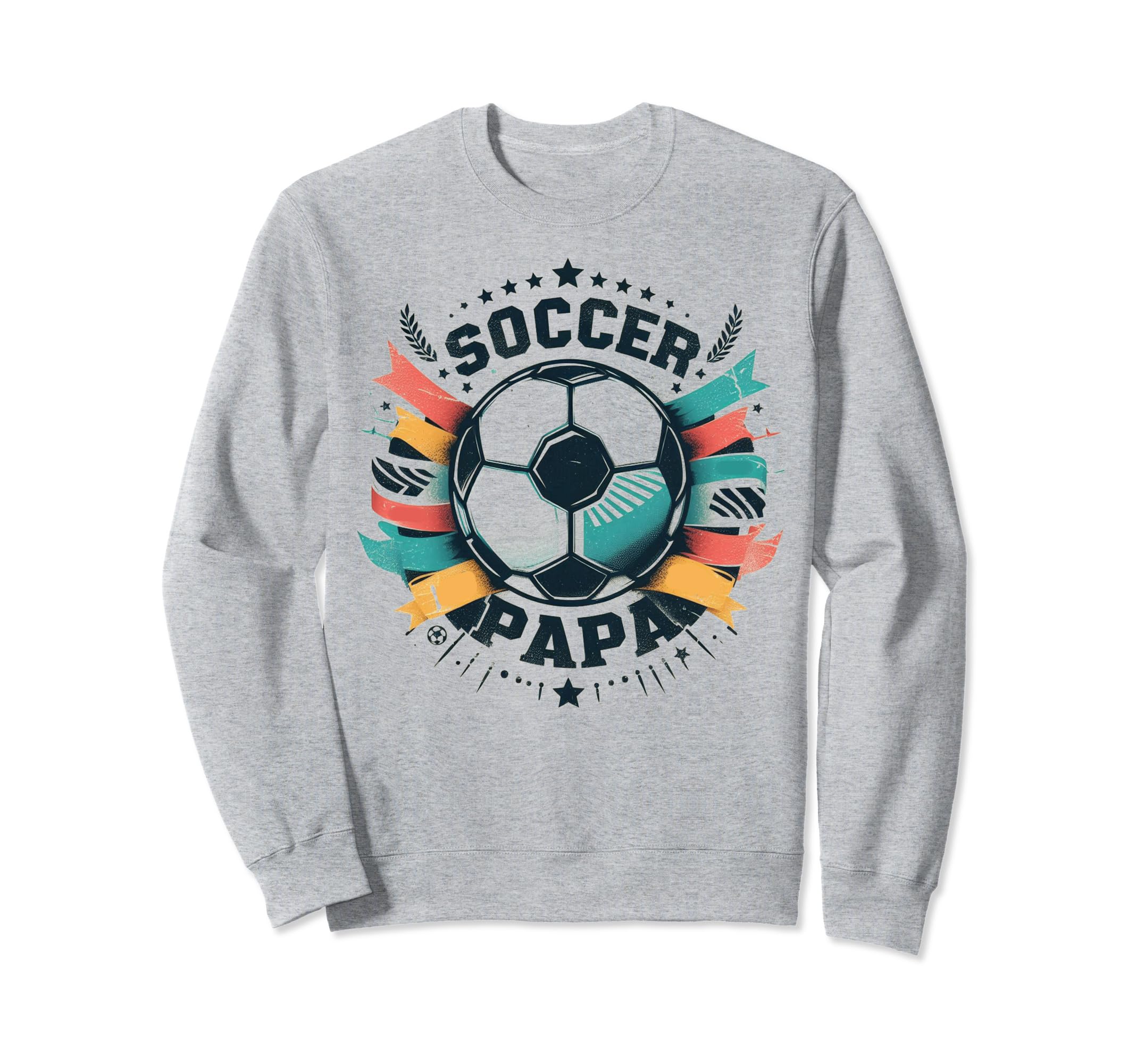 Soccer Papa Family Matching Dad Sweatshirt - Casual Everyday Wear Unisex - T-Shirt, Sweatshirt, Hoodie