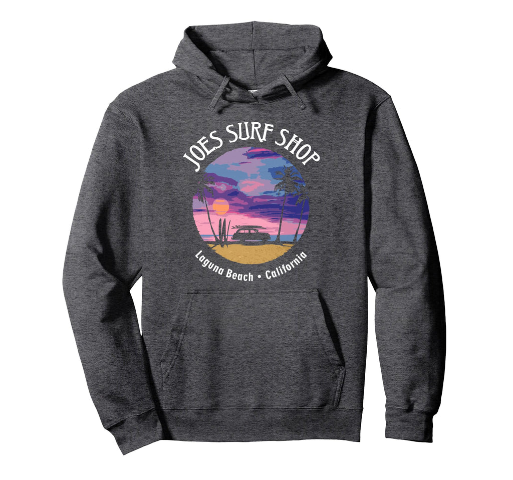 Joes Surf Sunset Logo Hoodie - Unique Graphic Men Women - T-Shirt, Sweatshirt, Hoodie