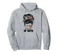 Mom Both Football And Soccer Mom Messy Hoodie - Unique Graphic for Adults - T-Shirt, Sweatshirt, Hoodie