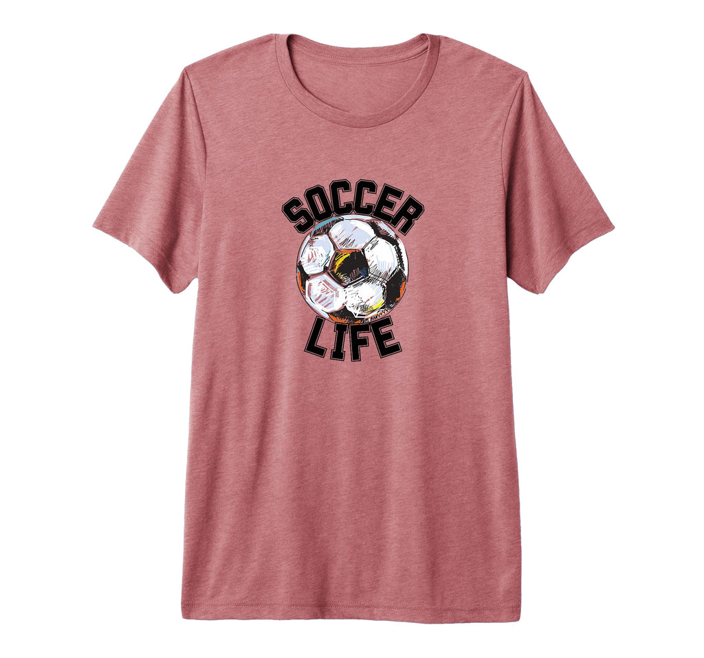 Soccer Life Futbol Player Game T-Shirt - Fun Novelty Design for Adults - T-Shirt, Sweatshirt, Hoodie