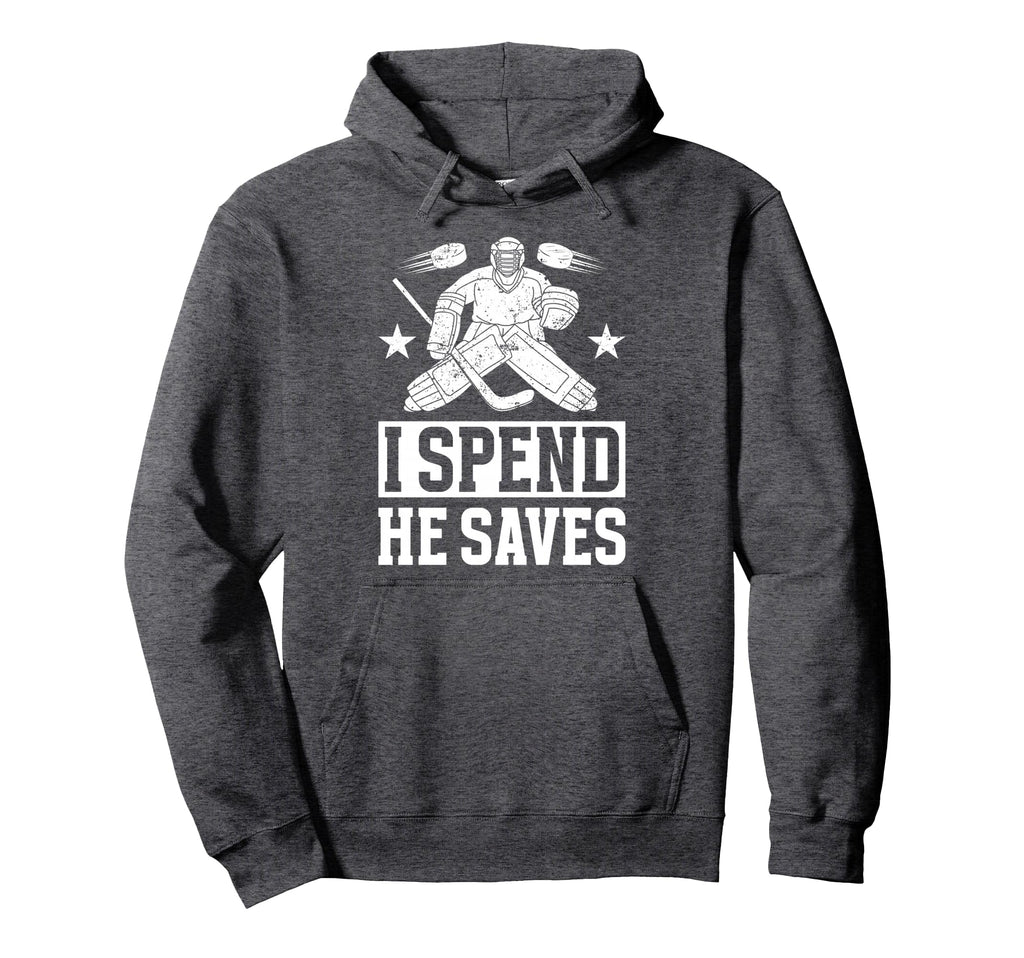 He Saves Hockey Goalkeeper Mom Ice Hoodie - Aesthetic Graphic Unisex - T-Shirt, Sweatshirt, Hoodie