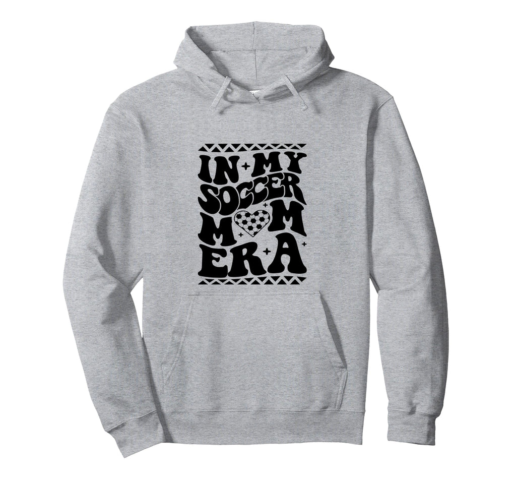My Soccer Mom Era Groovy Soccer Hoodie - Casual Everyday Wear Men Women - T-Shirt, Sweatshirt, Hoodie