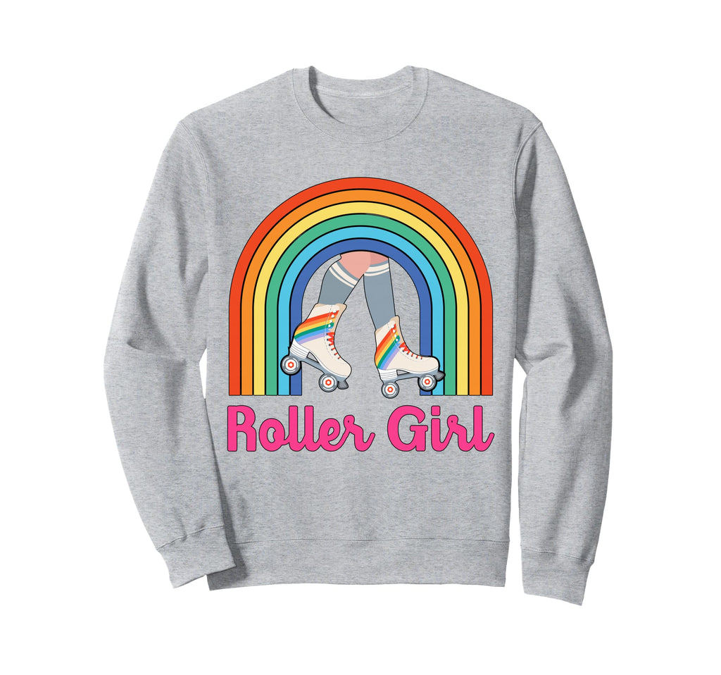 70S 80S Skating Roller Skates Sweatshirt - Minimalist Print for Adults - T-Shirt, Sweatshirt, Hoodie