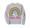 70S 80S Skating Roller Skates Sweatshirt - Minimalist Print for Adults - T-Shirt, Sweatshirt, Hoodie