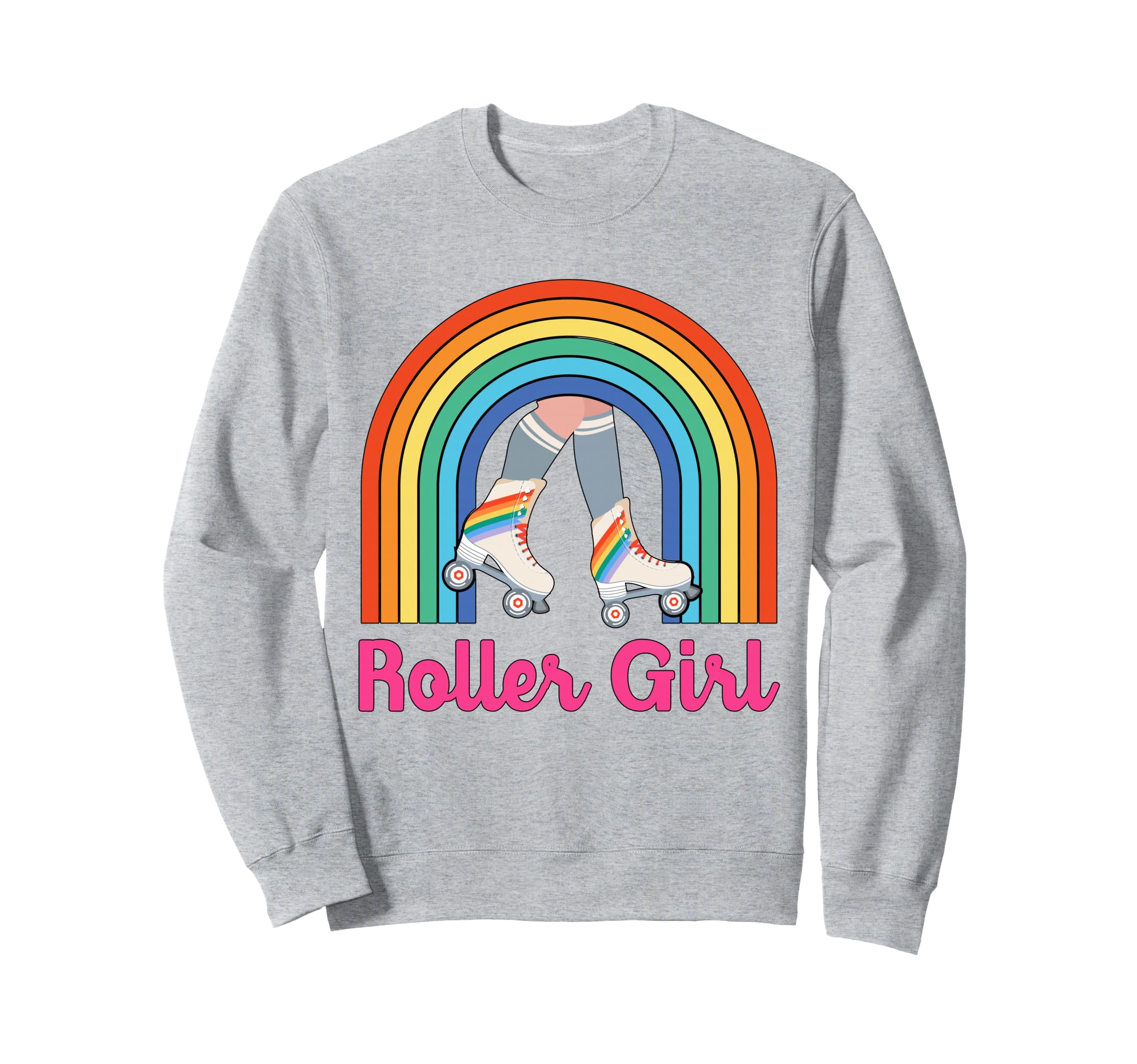 70S 80S Skating Roller Skates Sweatshirt - Minimalist Print for Adults - T-Shirt, Sweatshirt, Hoodie
