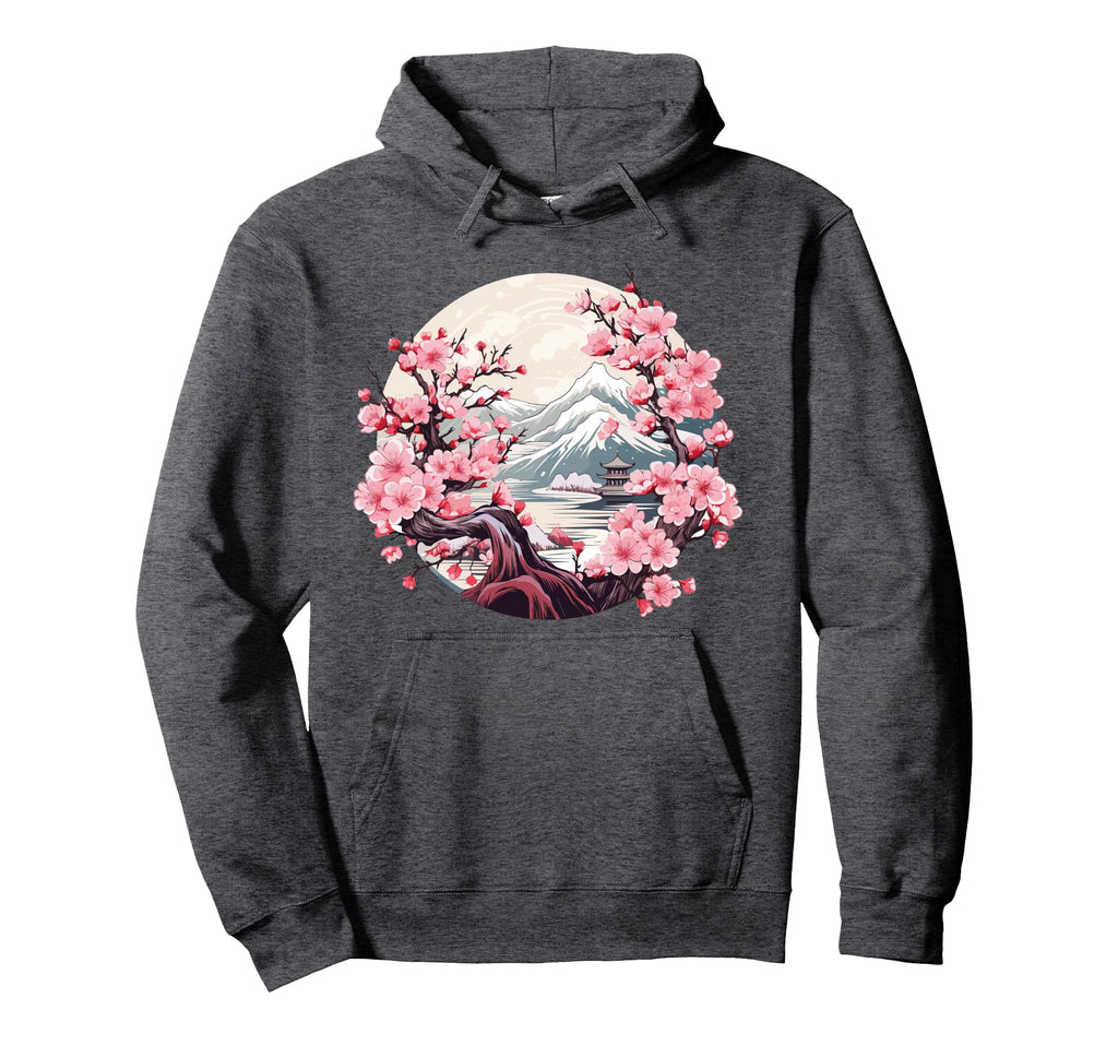 Japanese Aesthetic Vaporwave Cherry Hoodie - Aesthetic Graphic for Adults - T-Shirt, Sweatshirt, Hoodie
