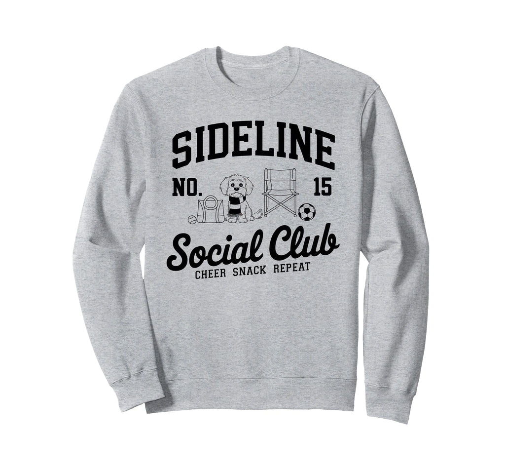 Sideline Social Club Soccer Mom Sweatshirt - Minimalist Print for Adults - T-Shirt, Sweatshirt, Hoodie