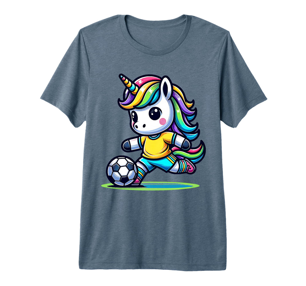 Footballer Unicorn Fans Soccer Team T-Shirt - Aesthetic Graphic Men Women - T-Shirt, Sweatshirt, Hoodie