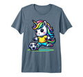 Footballer Unicorn Fans Soccer Team T-Shirt - Aesthetic Graphic Men Women - T-Shirt, Sweatshirt, Hoodie