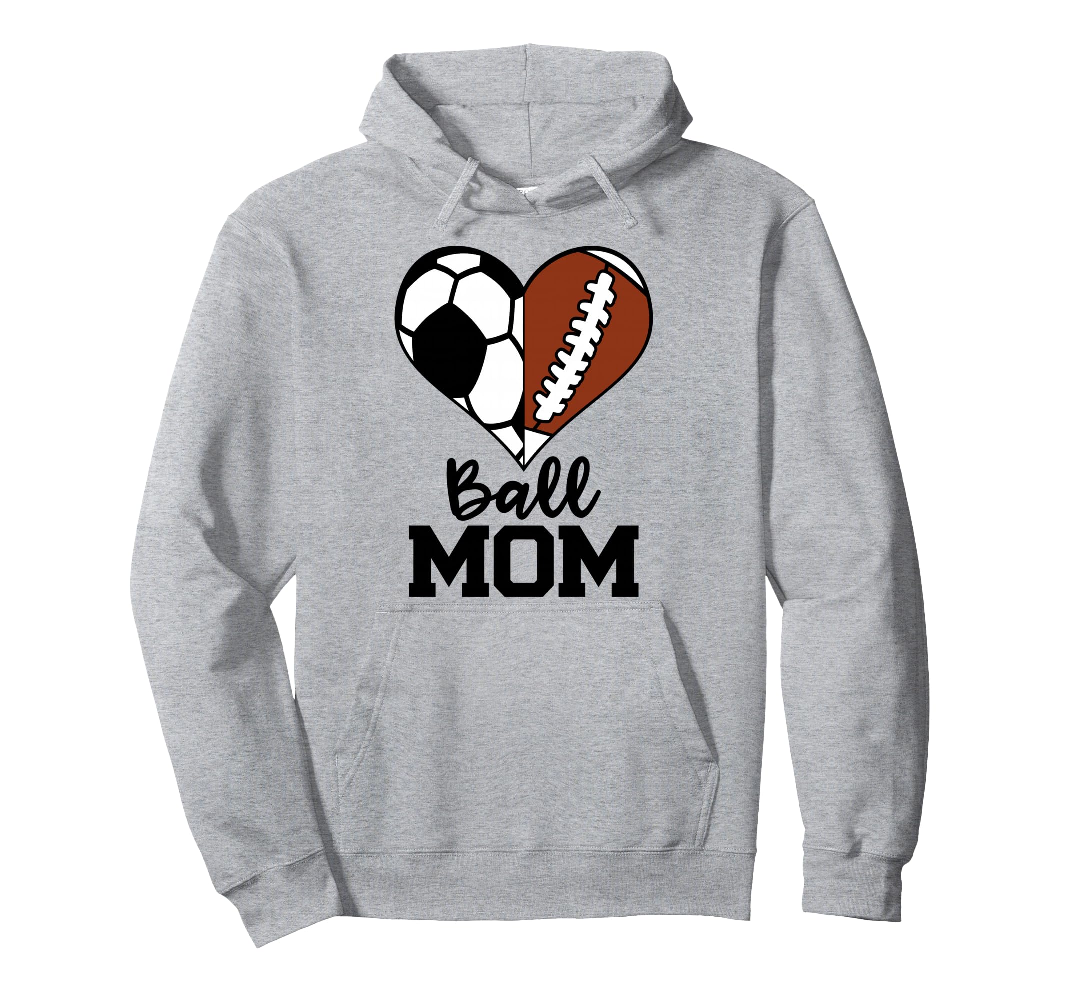 Ball Mom Funny Soccer Football Player Mom Hoodie - Minimalist Print Unisex - T-Shirt, Sweatshirt, Hoodie