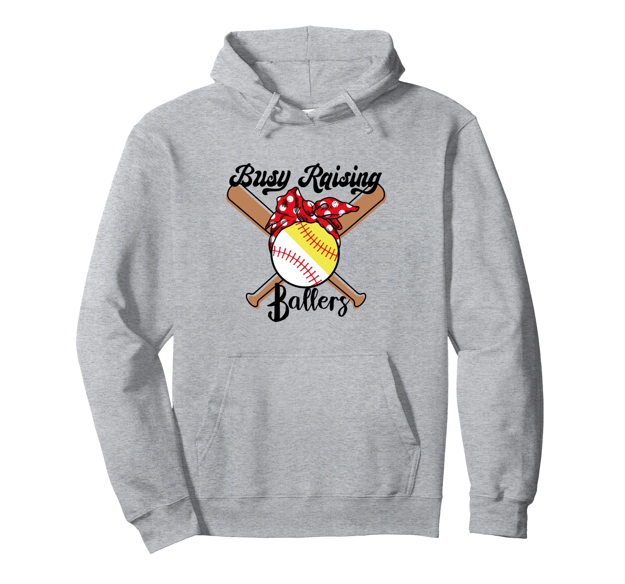 Busy Raising Ballers Funny Baseball Hoodie - Minimalist Print Unisex - T-Shirt, Sweatshirt, Hoodie