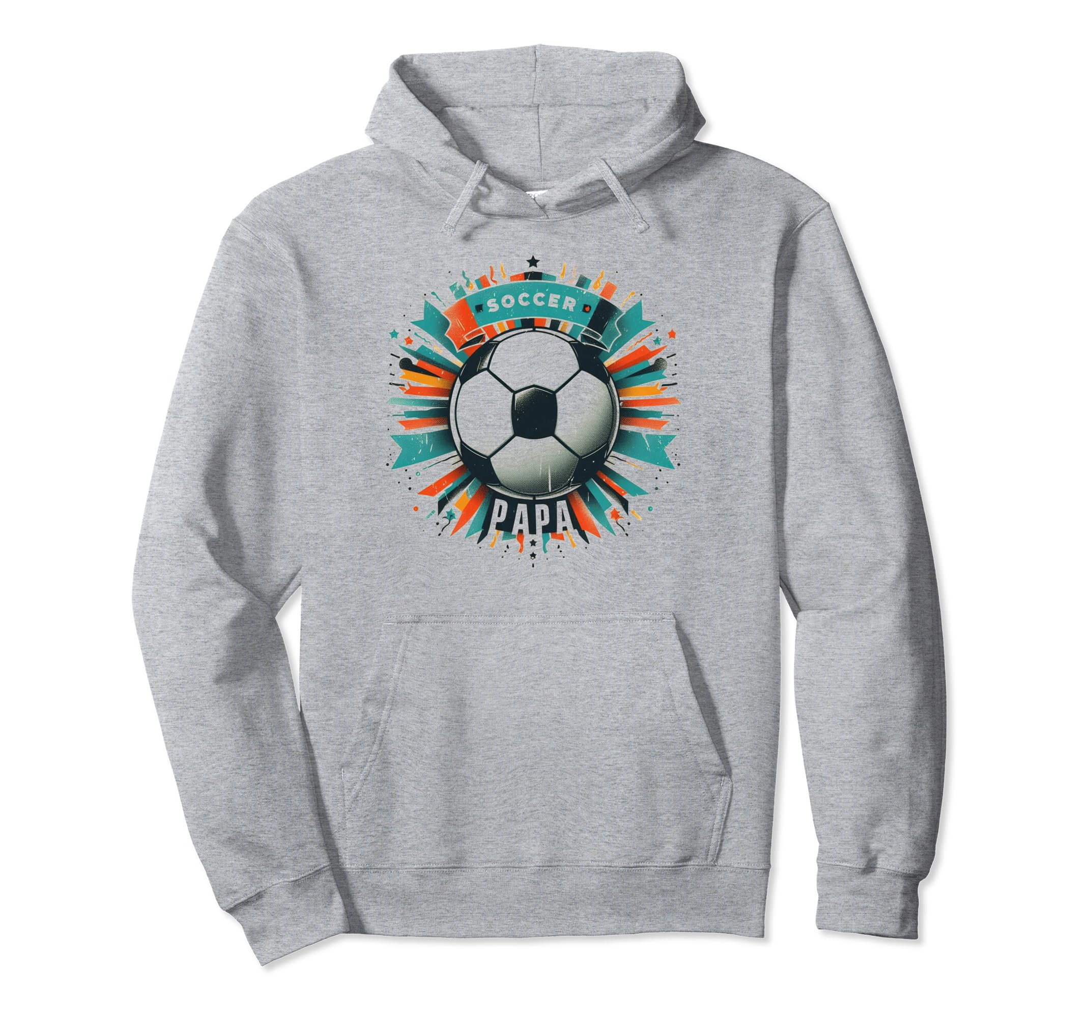 Soccer Papa Family Matching Dad Fathers Day Hoodie - Unique Graphic Unisex - T-Shirt, Sweatshirt, Hoodie