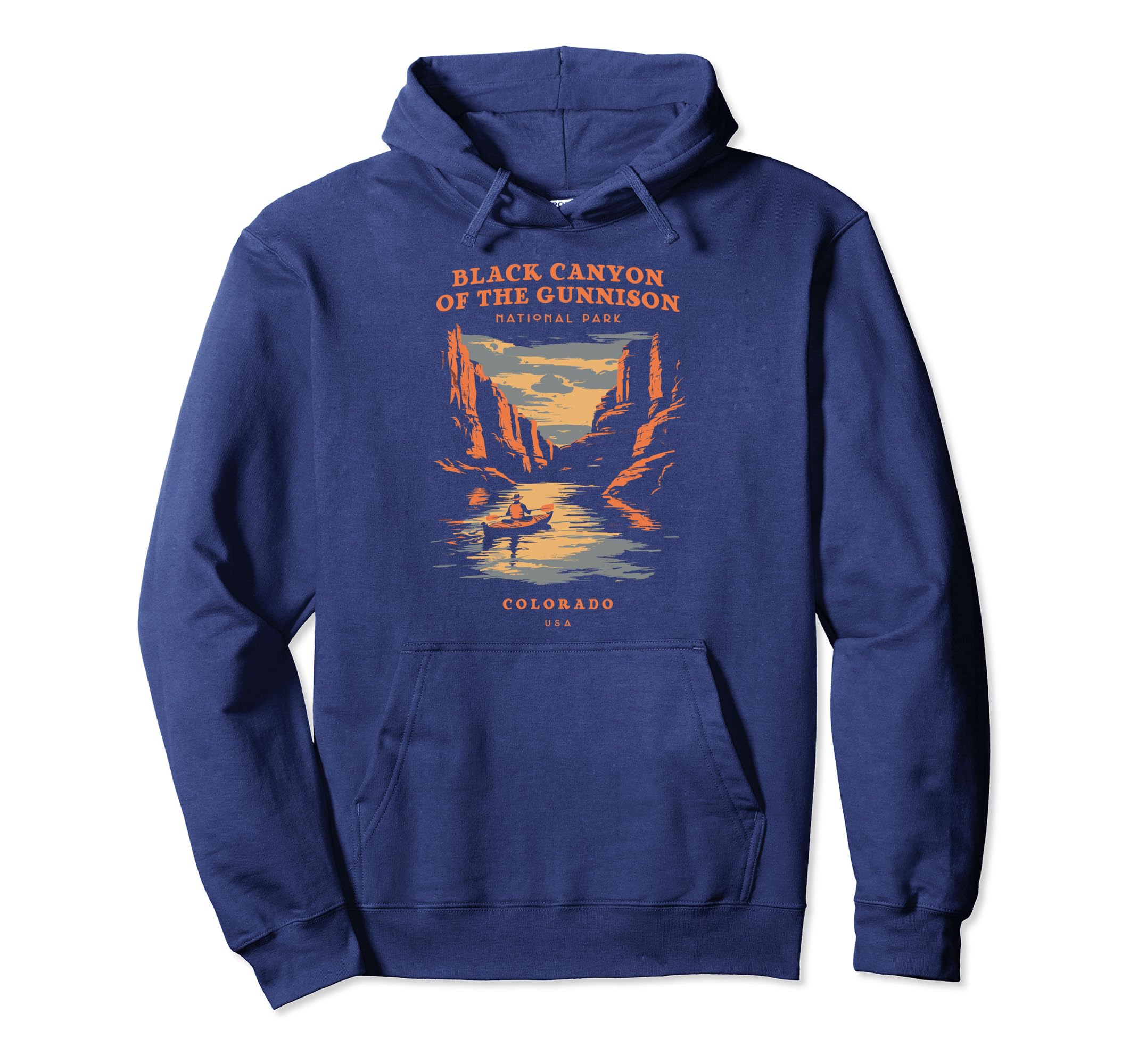 Black Canyon Gunnison National Park Hoodie - Fun Novelty Design for Adults - T-Shirt, Sweatshirt, Hoodie