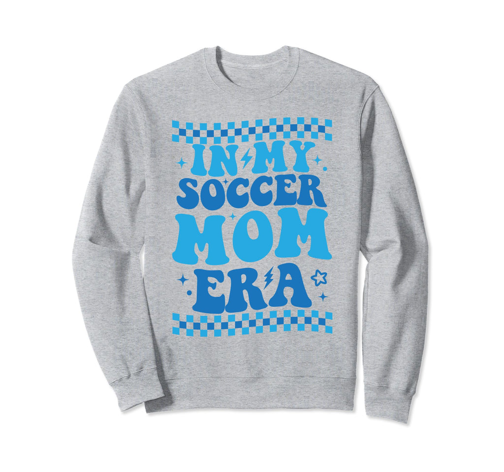 My Soccer Mom Era Groovy Soccer Mom Sweatshirt - Minimalist Print Unisex - T-Shirt, Sweatshirt, Hoodie