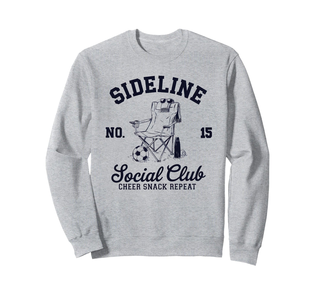Sideline Social Club Soccer Mom Sweatshirt - Trendy Graphic for Adults - T-Shirt, Sweatshirt, Hoodie