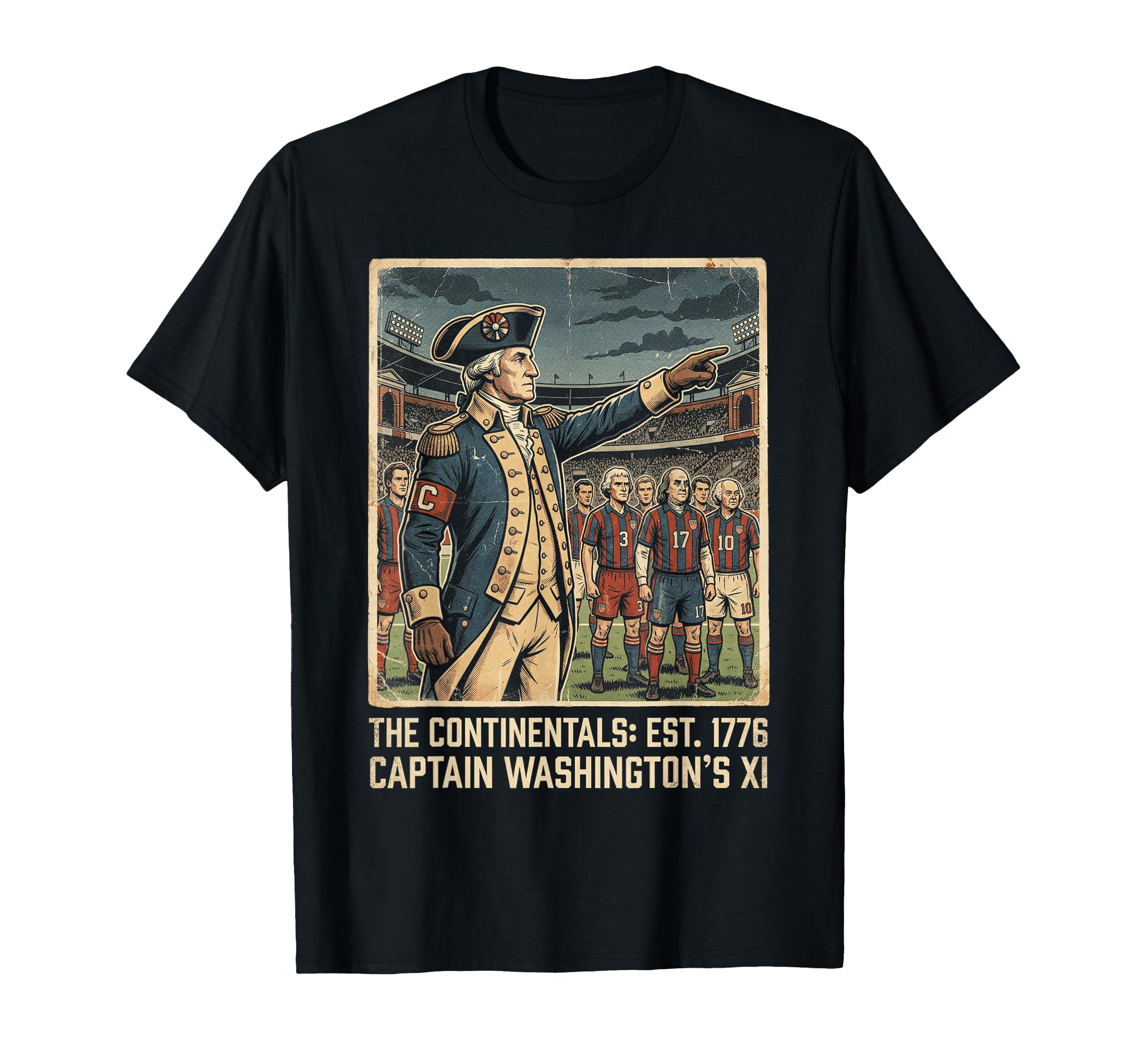 Captain Washingtons Xi Continentals T-Shirt - Graphic Print Men Women - T-Shirt, Sweatshirt, Hoodie