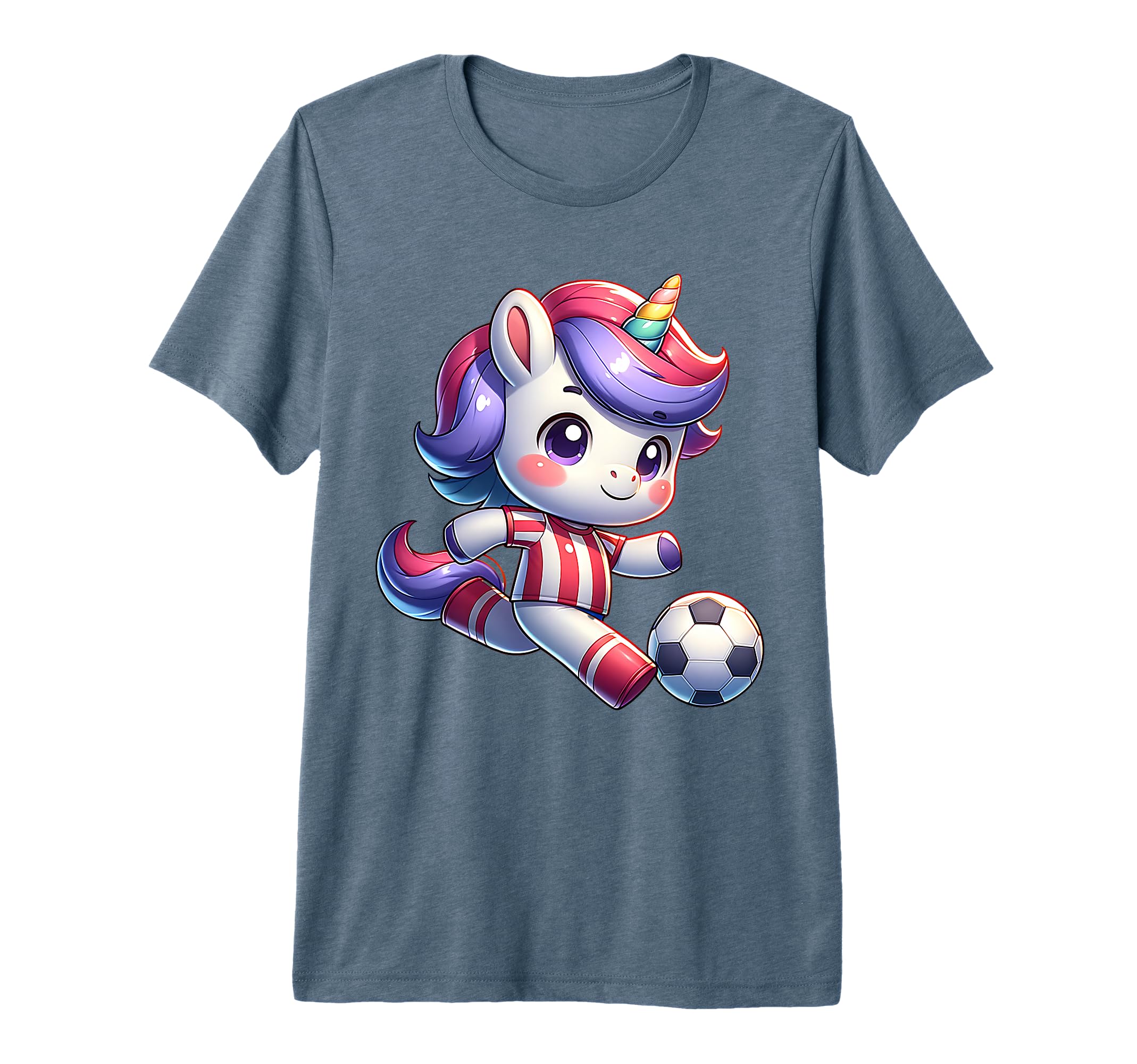 Footballer Unicorn Fans Soccer Team T-Shirt - Casual Everyday Wear Unisex - T-Shirt, Sweatshirt, Hoodie