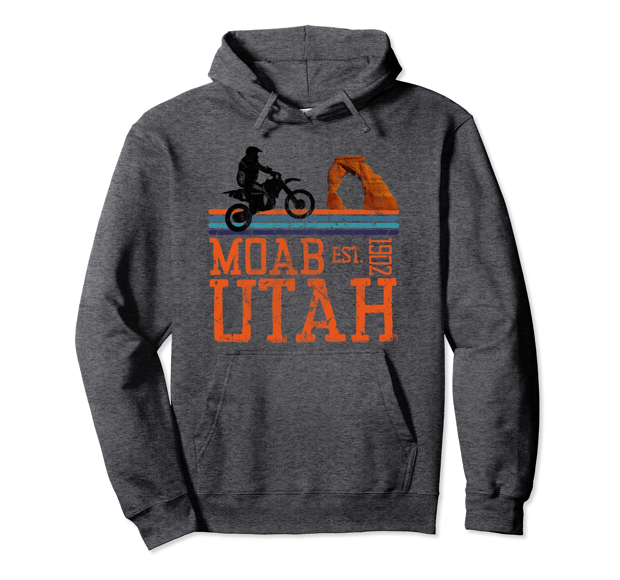 Moab Utah Arches Desert Off Road Dirt Bike Hoodie - Novelty Apparel Unisex - T-Shirt, Sweatshirt, Hoodie