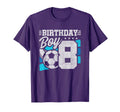 Soccer Birthday Party 8 Year Old 8Th T-Shirt - Novelty Apparel Unisex - T-Shirt, Sweatshirt, Hoodie