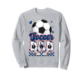 Groovy Soccer Dad Daddy Father Sweatshirt - Minimalist Print for Adults - T-Shirt, Sweatshirt, Hoodie