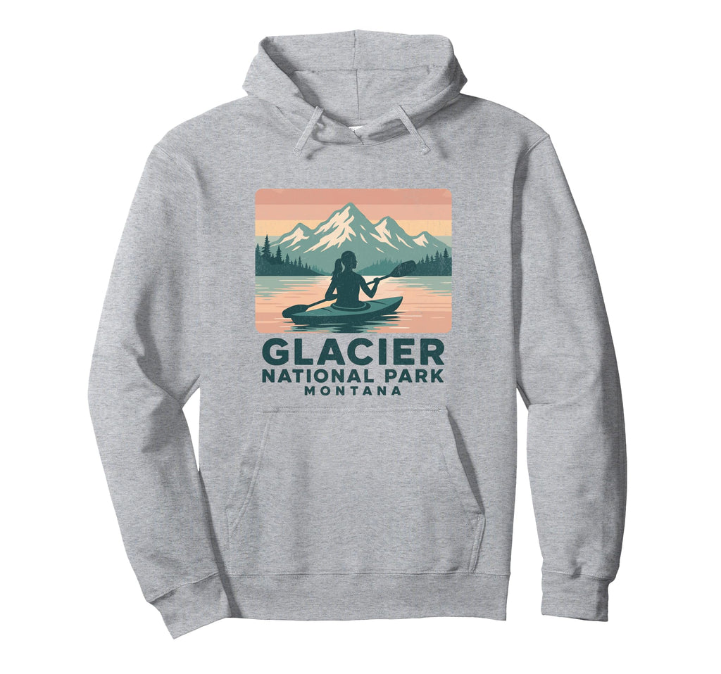 Glacier National Park Usa Outdoor Souvenir Hoodie - Streetwear Style Unisex - T-Shirt, Sweatshirt, Hoodie