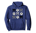 Soccer Coquette Bow Funny Coquette Bow Hoodie - Graphic Print for Adults - T-Shirt, Sweatshirt, Hoodie