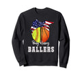 Busy Raising Ballers Softball Sweatshirt - Unique Graphic Men Women - T-Shirt, Sweatshirt, Hoodie