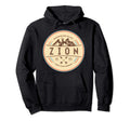 Zion National Park Badge Hoodie - Unique Graphic for Adults - T-Shirt, Sweatshirt, Hoodie