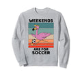 Flamingo Lover Weekends Are Sweatshirt - Minimalist Print for Adults - T-Shirt, Sweatshirt, Hoodie