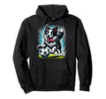 Crazy Border Collie Dog Soccer Player Hoodie - Fun Novelty Design Unisex - T-Shirt, Sweatshirt, Hoodie