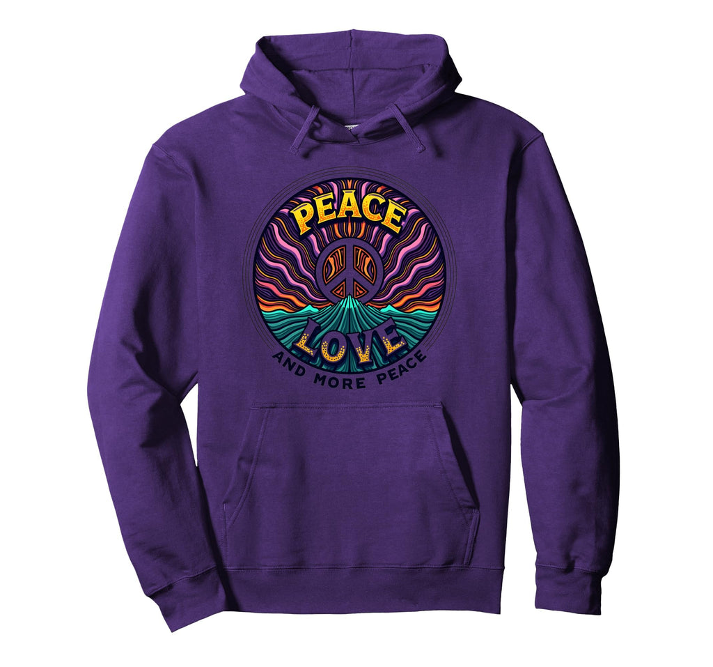 Hippie Peace Love 60S Groovy Psychedelic Hoodie - Unique Graphic for Adults - T-Shirt, Sweatshirt, Hoodie