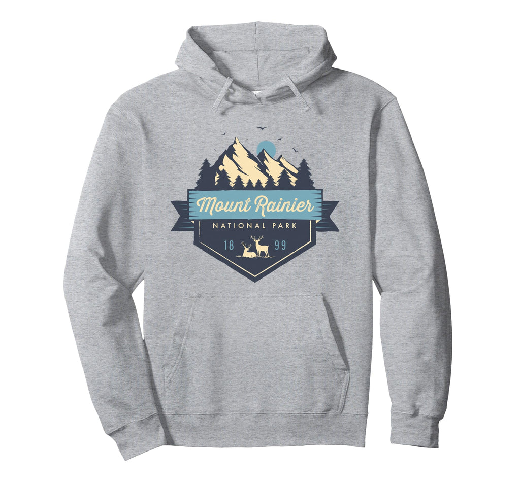 Mount Rainier National Park Mountain Hoodie - Aesthetic Graphic for Adults - T-Shirt, Sweatshirt, Hoodie