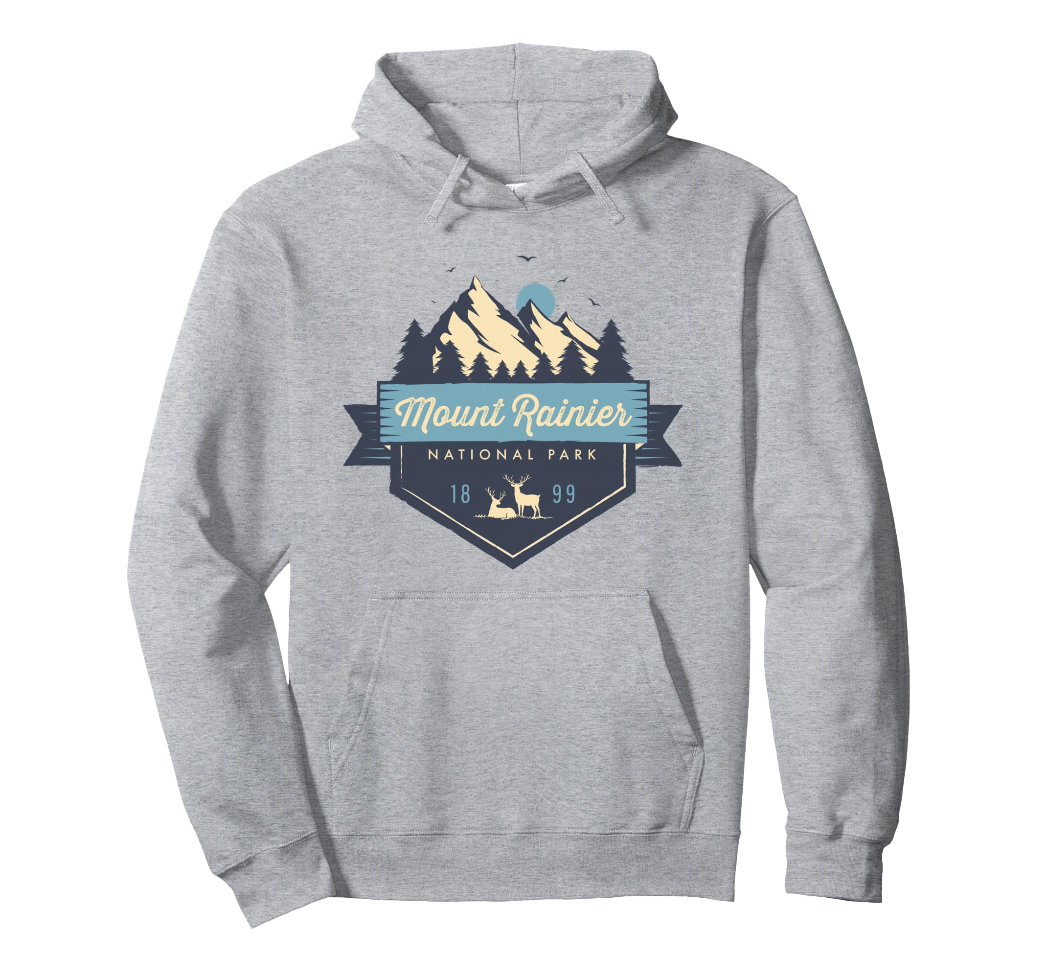 Mount Rainier National Park Mountain Hoodie - Aesthetic Graphic for Adults - T-Shirt, Sweatshirt, Hoodie
