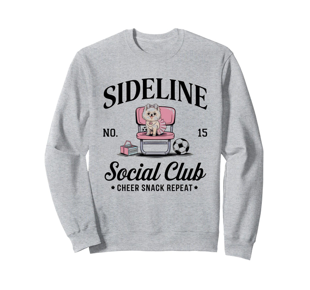 Sideline Social Club Soccer Mom Sweatshirt - Trendy Graphic for Adults - T-Shirt, Sweatshirt, Hoodie