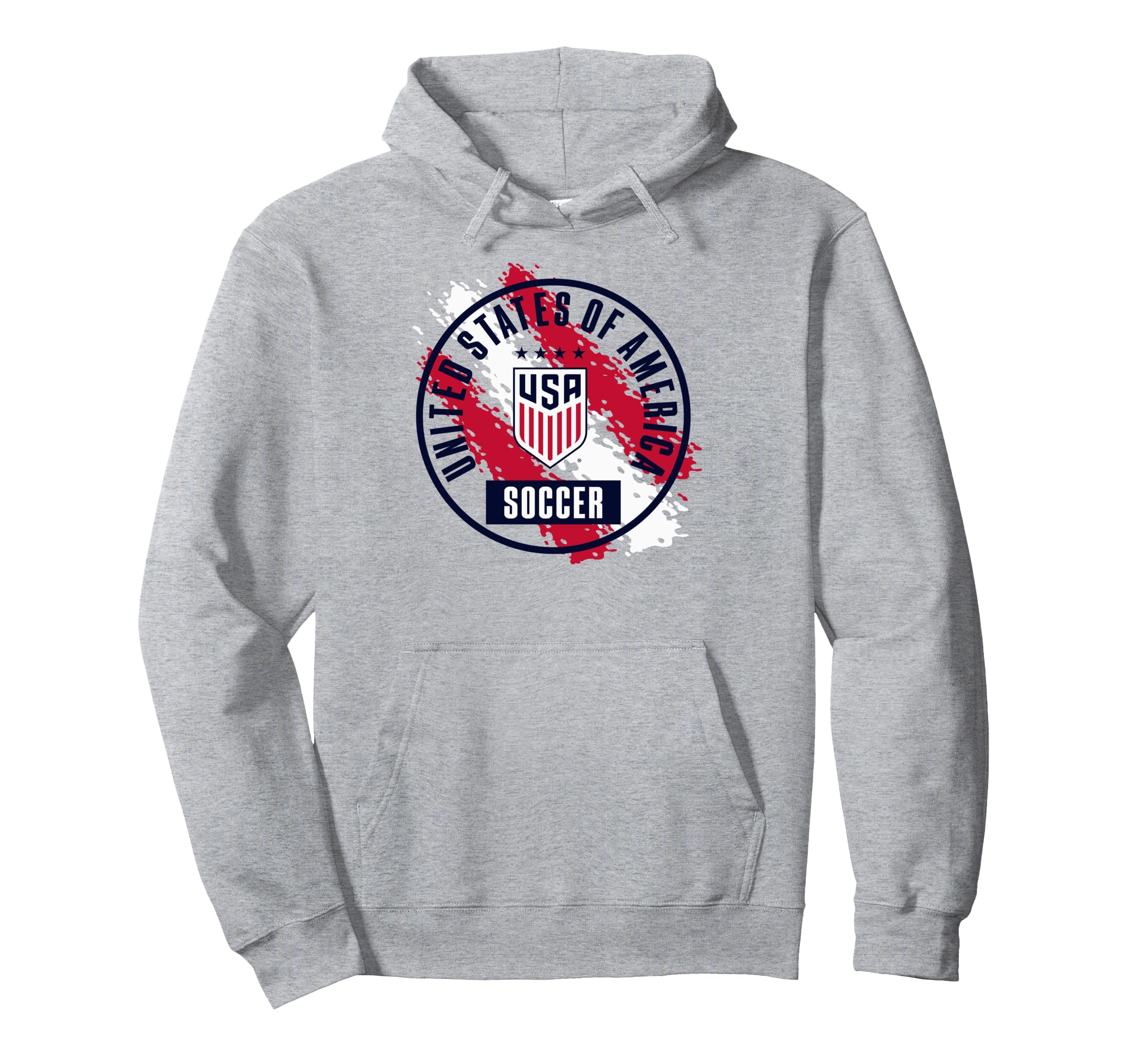Usa Soccer Paint Heather Uswnt Hoodie - Novelty Apparel for Adults - T-Shirt, Sweatshirt, Hoodie