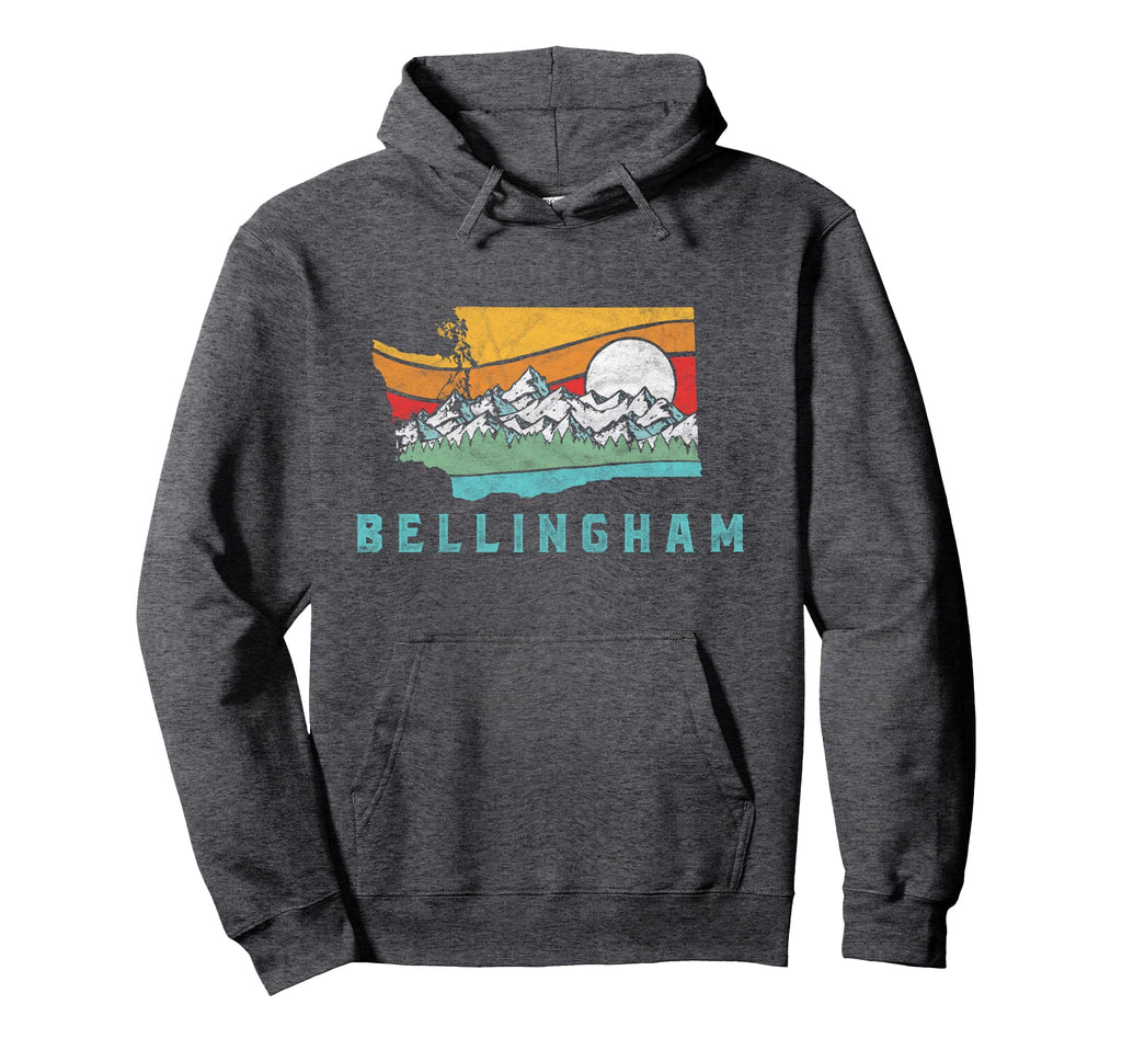 Bellingham Washington Outdoors Mountains Hoodie - Novelty Apparel Men Women - T-Shirt, Sweatshirt, Hoodie