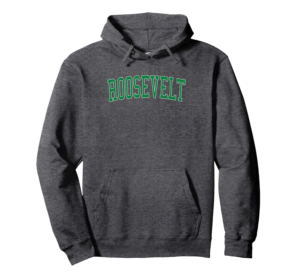 Roosevelt Ny Distressed Green Varsity Hoodie - Custom Art Print for Adults - T-Shirt, Sweatshirt, Hoodie