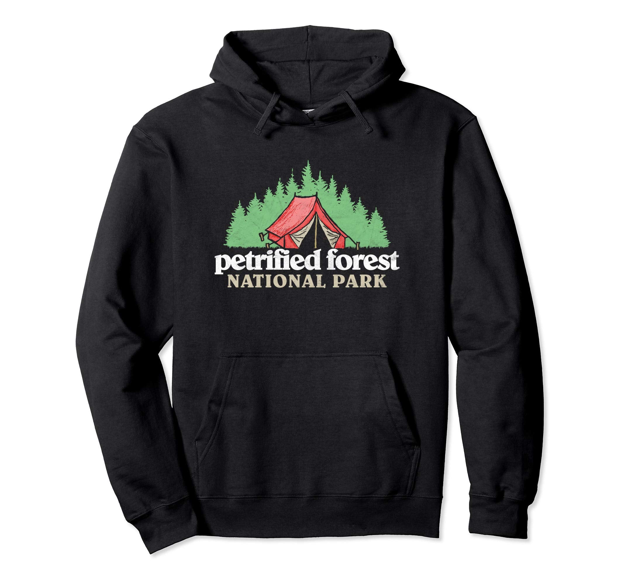 Petrified Froest National Park Tent Hoodie - Custom Art Print Unisex - T-Shirt, Sweatshirt, Hoodie