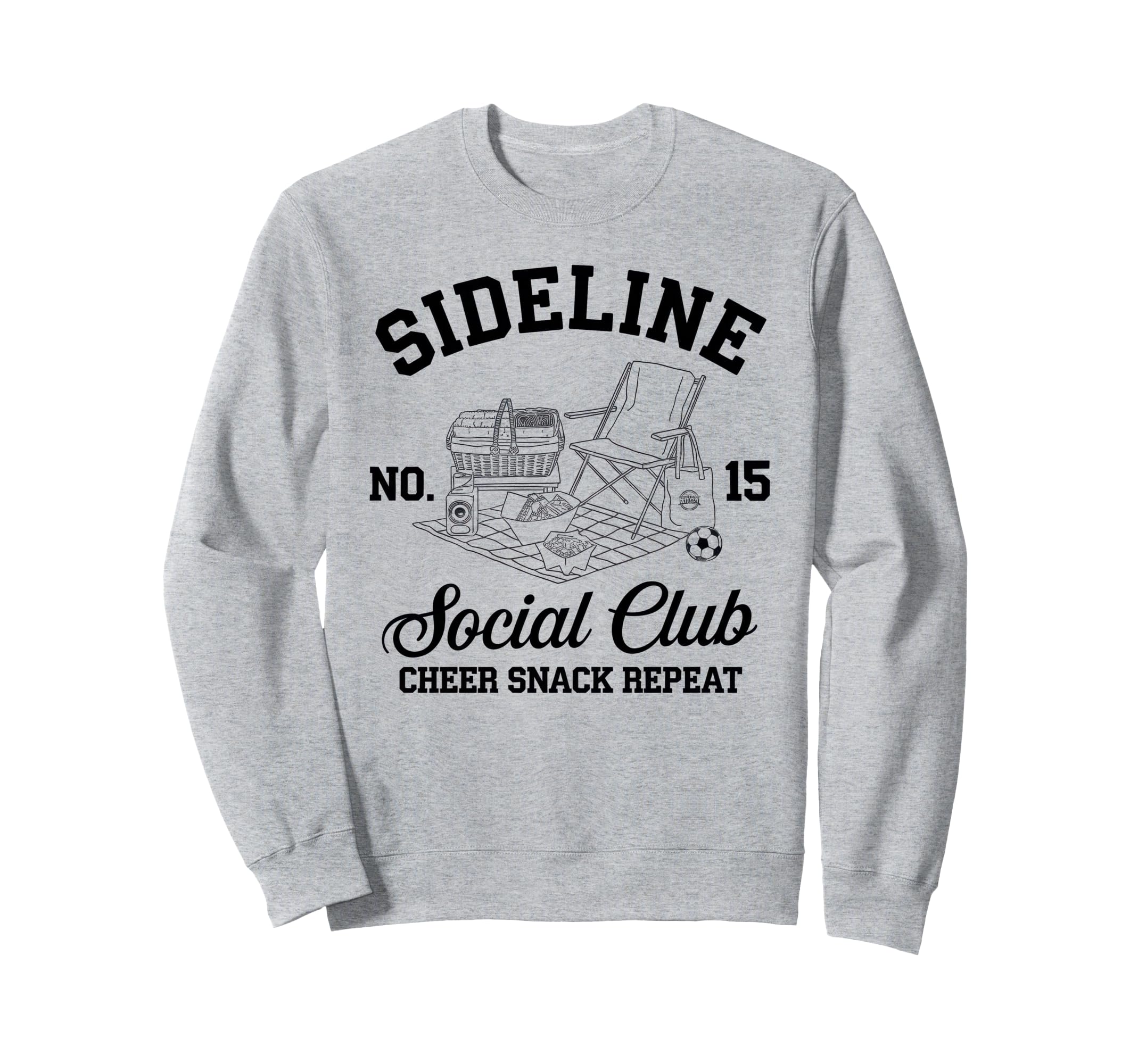 Sideline Social Club Soccer Mom Sweatshirt - Aesthetic Graphic Men Women - T-Shirt, Sweatshirt, Hoodie