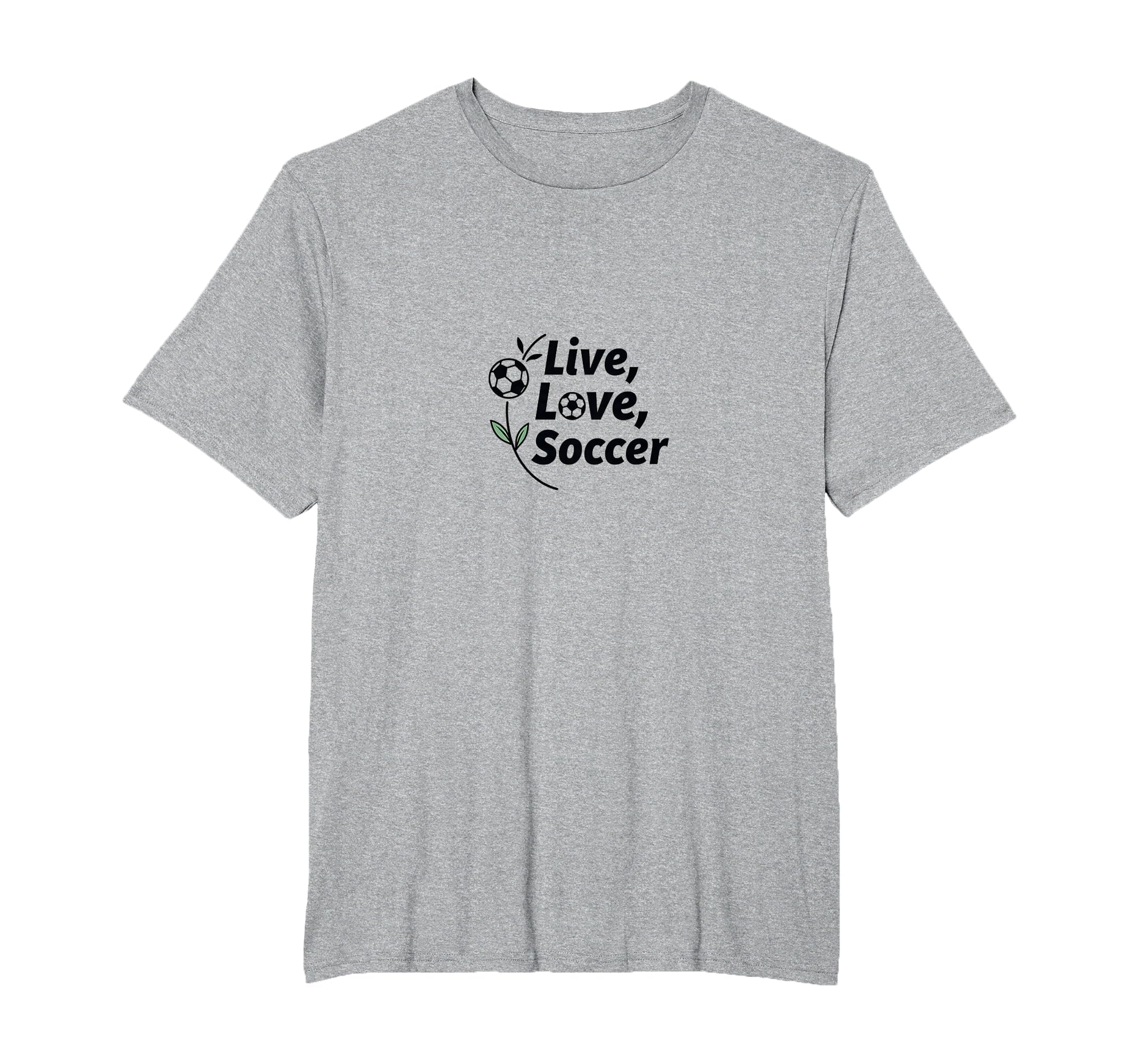 Live Love Soccer Womens Sports Passion T-Shirt - Custom Art Print Unisex - T-Shirt, Sweatshirt, Hoodie