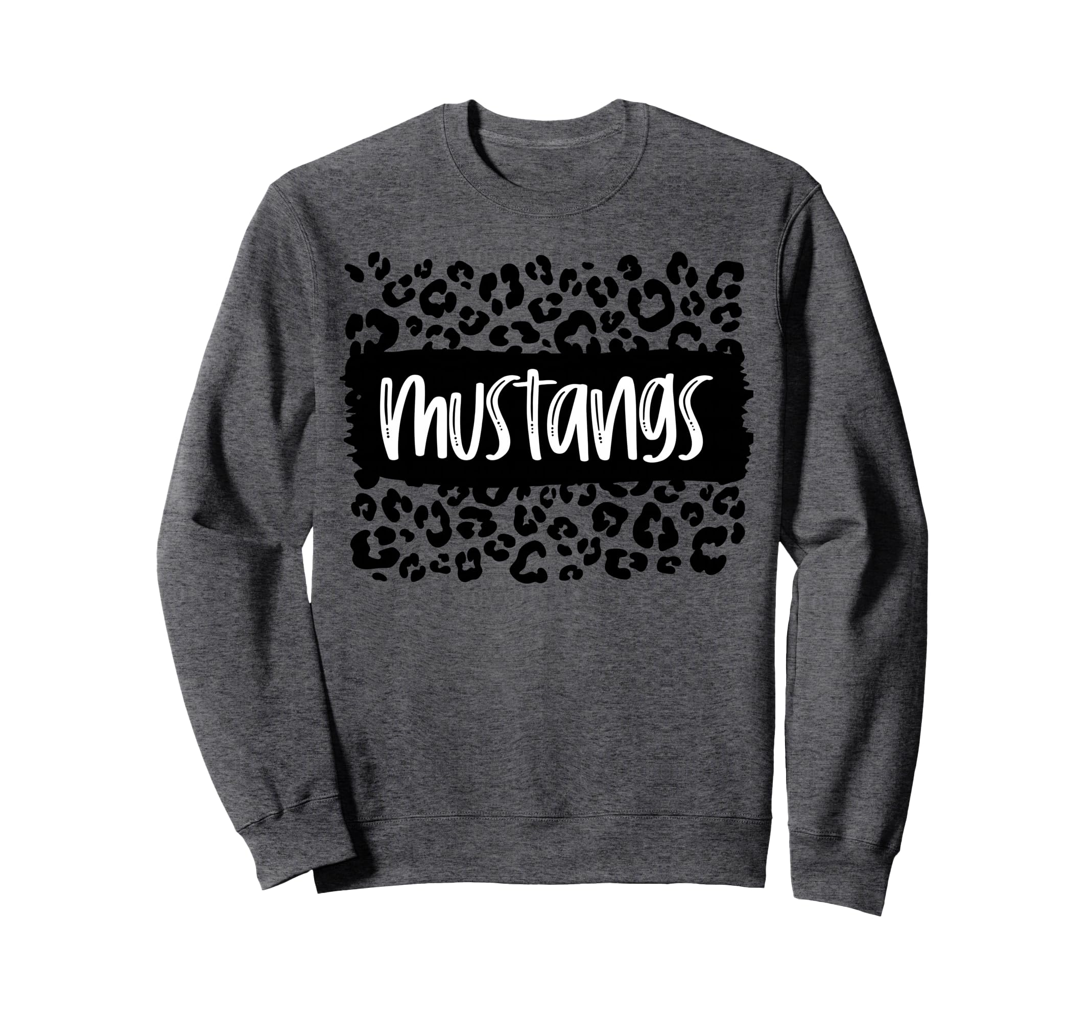 Mustangs Team Mascot School Spirit Sweatshirt - Minimalist Print Men Women - T-Shirt, Sweatshirt, Hoodie