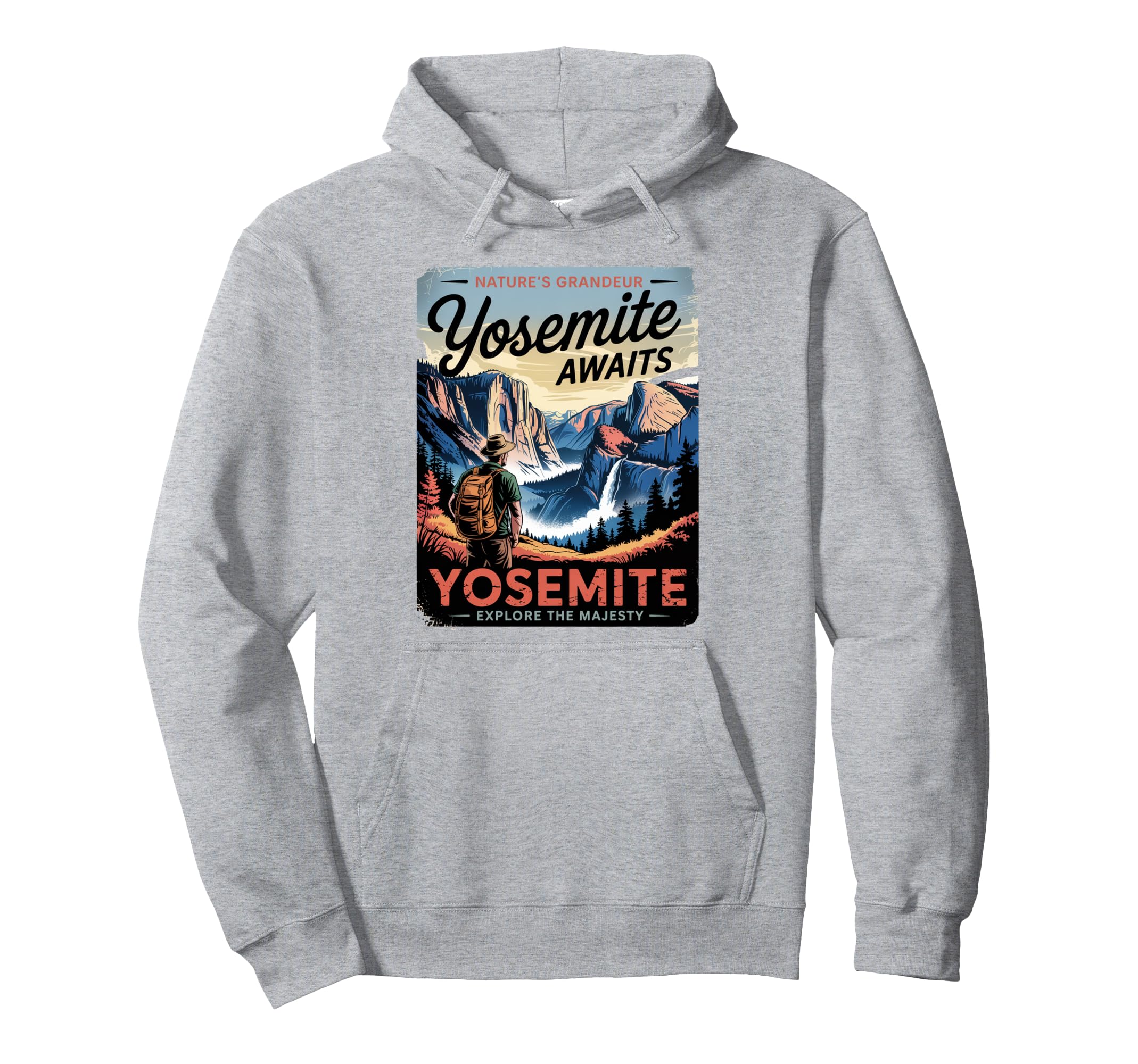 Yosemite Half Dome Yosemite Hoodie - Aesthetic Graphic Unisex - T-Shirt, Sweatshirt, Hoodie