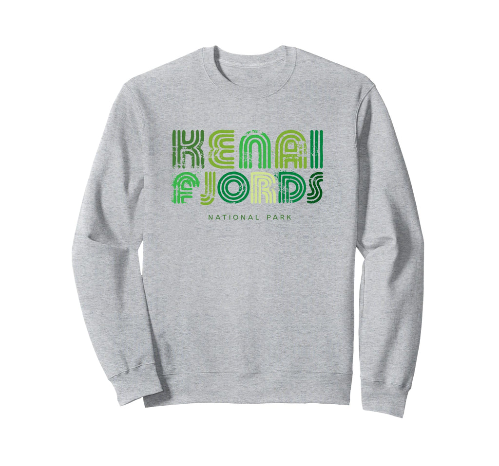 Kenai Fjords National Park 70S 80S Type Sweatshirt - Novelty Apparel Unisex - T-Shirt, Sweatshirt, Hoodie