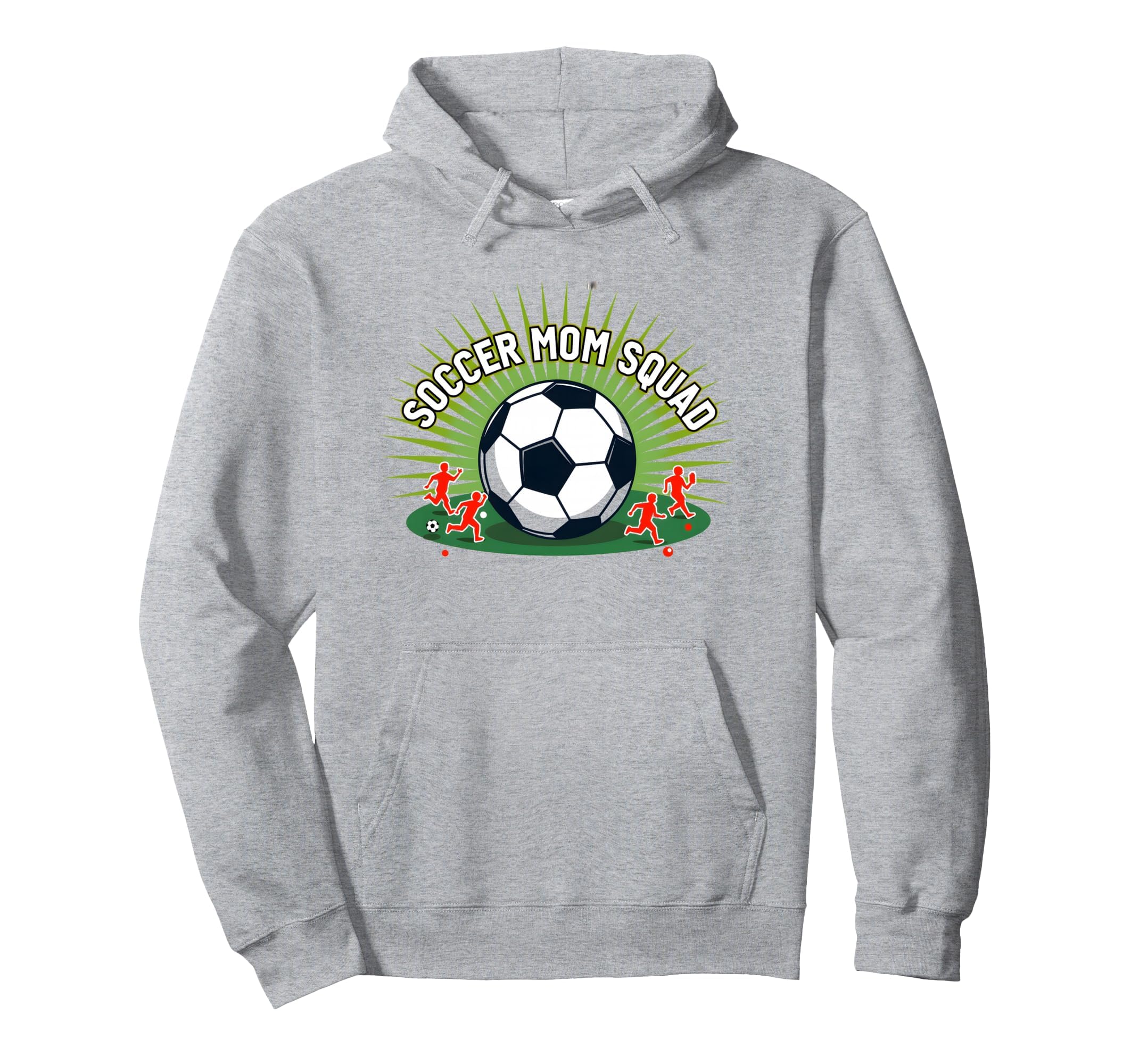 Soccer Mom Squad Sporty Parent Team Hoodie - Minimalist Print for Adults - T-Shirt, Sweatshirt, Hoodie