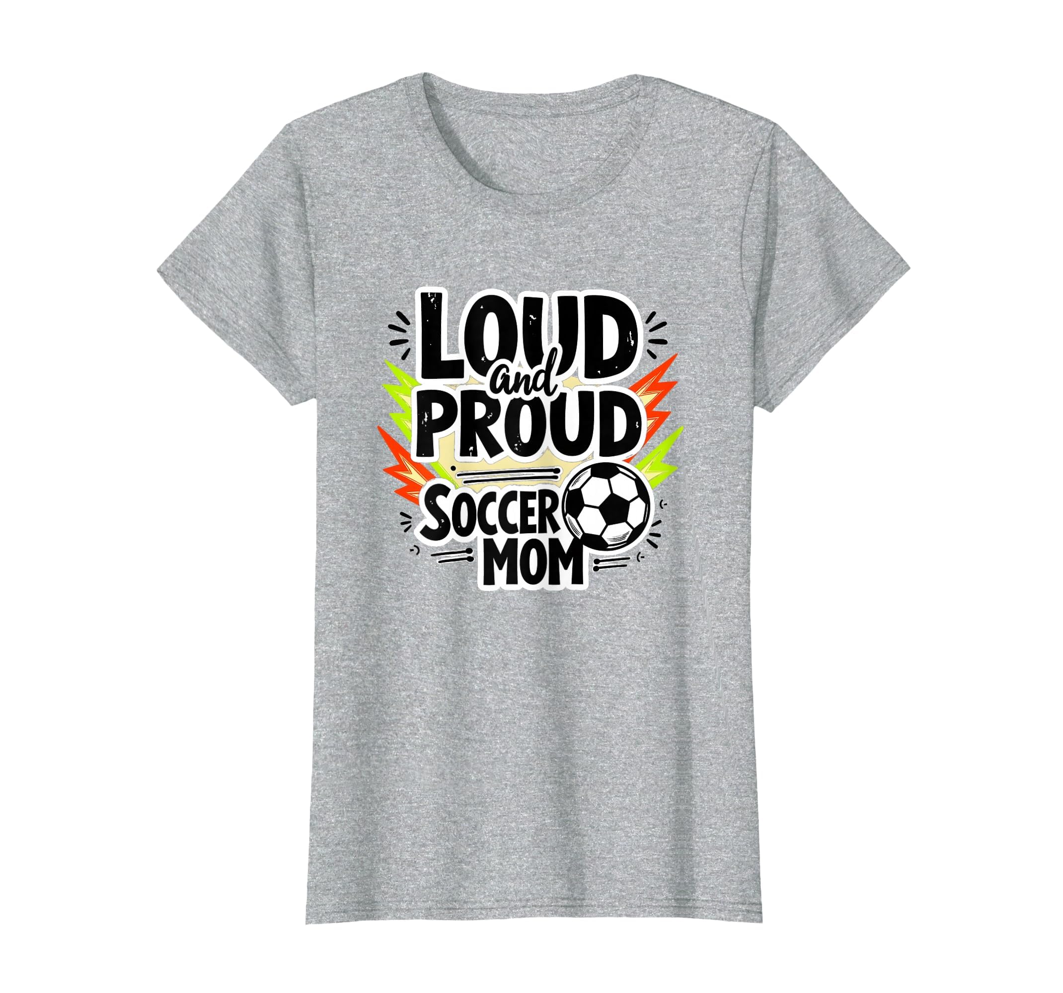 Loud And Proud Soccer Mom Sweatshirt - Minimalist Print for Adults - T-Shirt, Sweatshirt, Hoodie